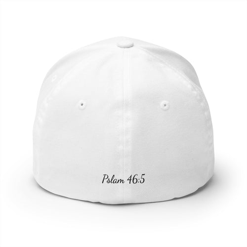 Embroidered Scripture Cap — Psalm 46:5 Faith Baseball Hat