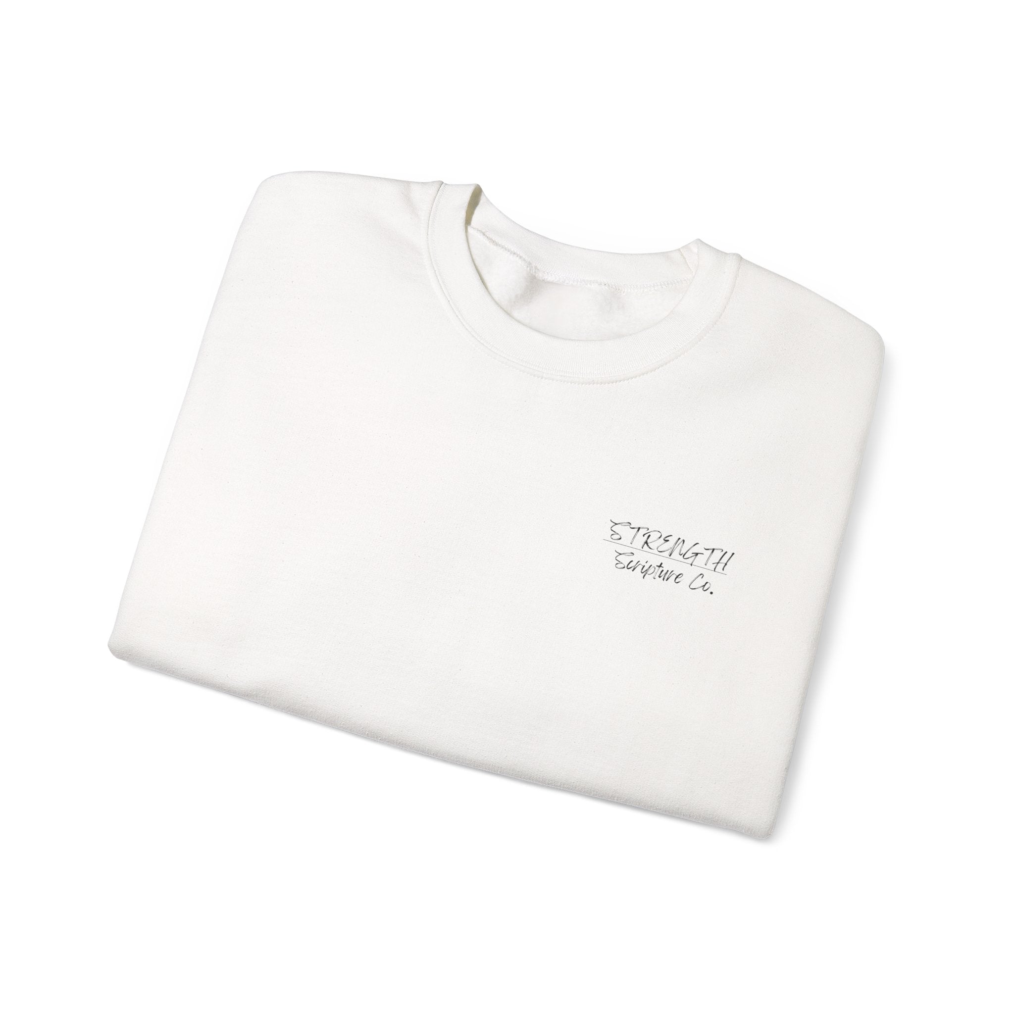 Crewneck Sweatshirt — Minimal 'Psalm 46:5' Script Faith Pullover