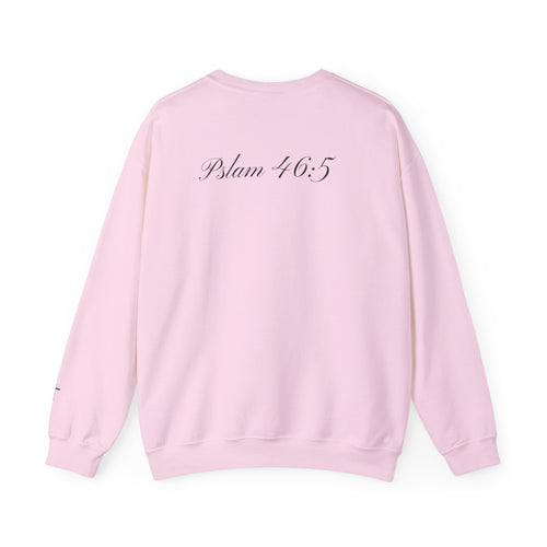 Crewneck Sweatshirt — Minimal 'Psalm 46:5' Script Faith Pullover