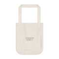 Cross Brushstroke Canvas Tote — Organic Cotton Christian Tote Bag